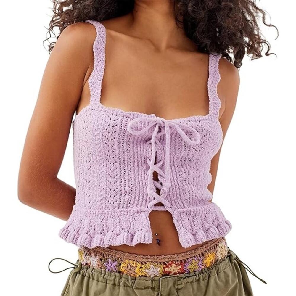 Urban Outfitters NWOT Lilac Ruffle Tank